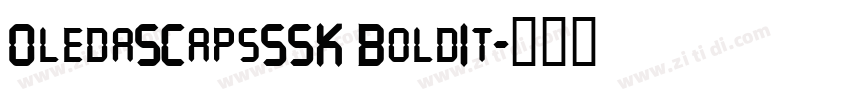 OledaSCapsSSK BoldIt字体转换